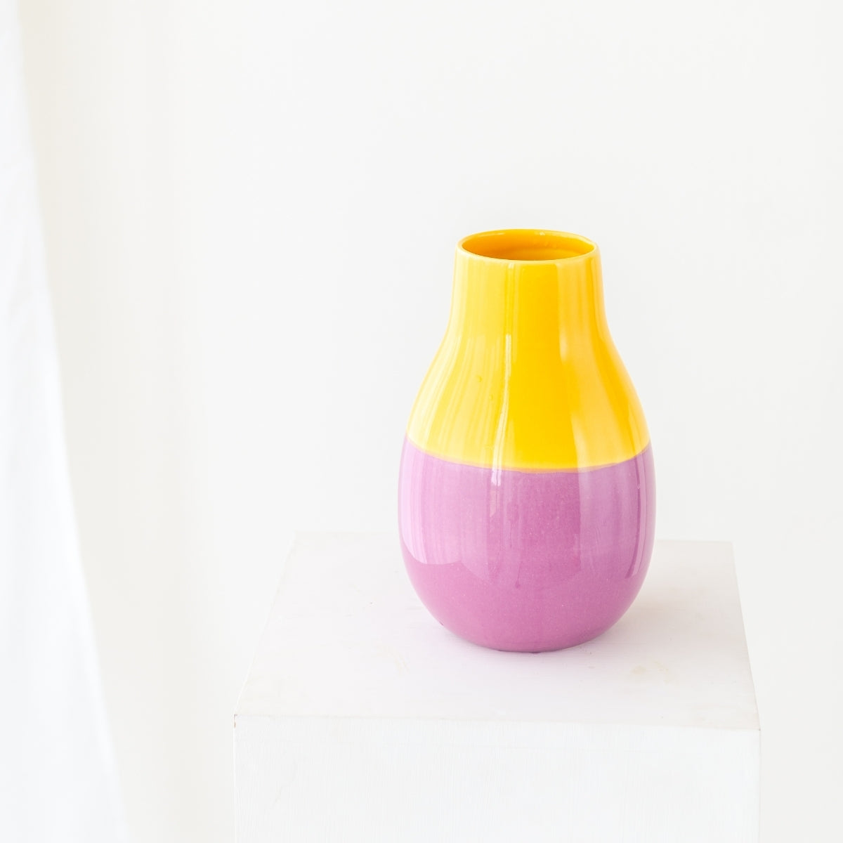 Vase Viseu Lila/Gelb
