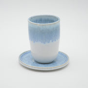Amadora Untertasse Weiß/Blau