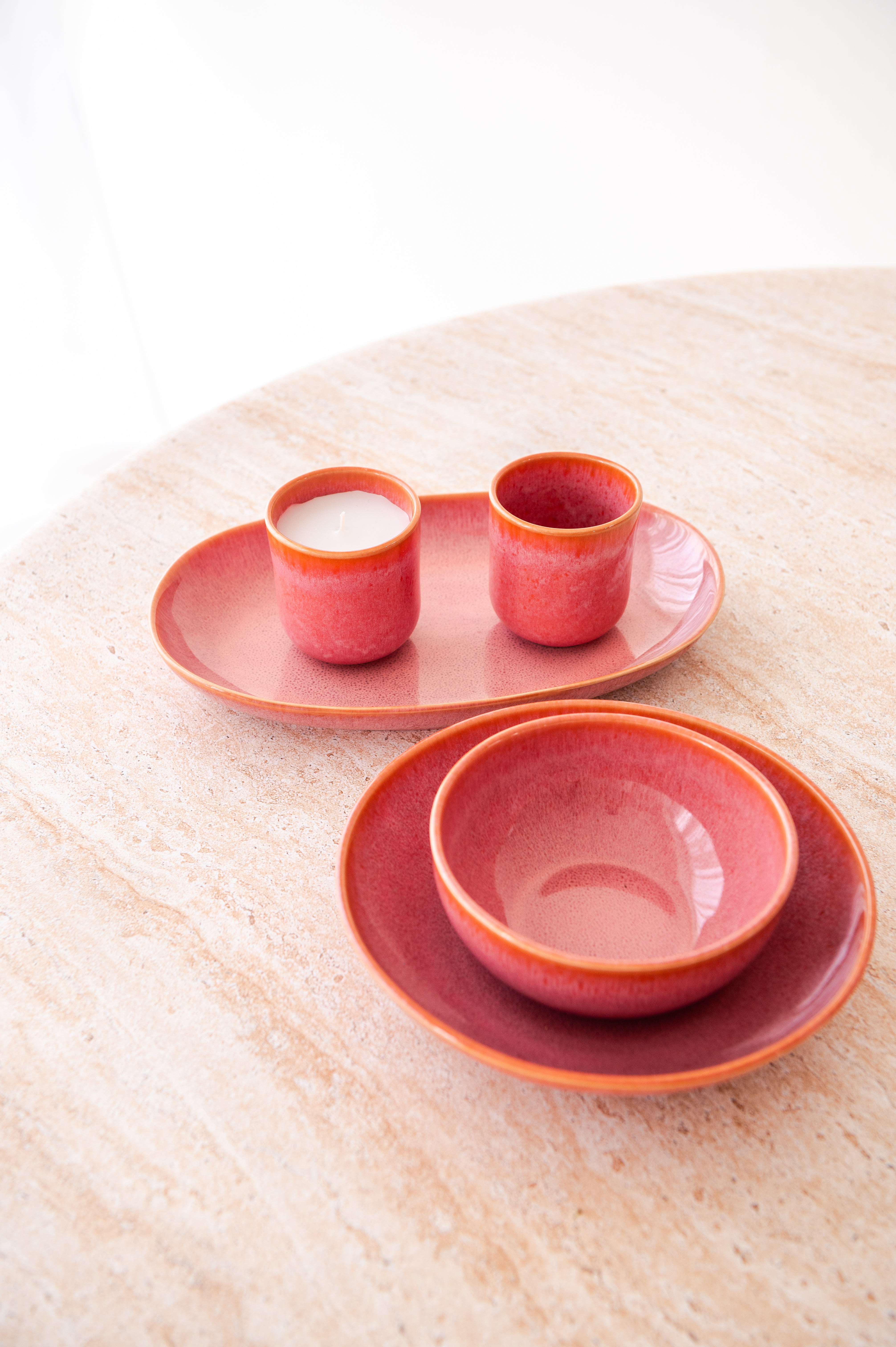 Amadora Becher Klein Orange