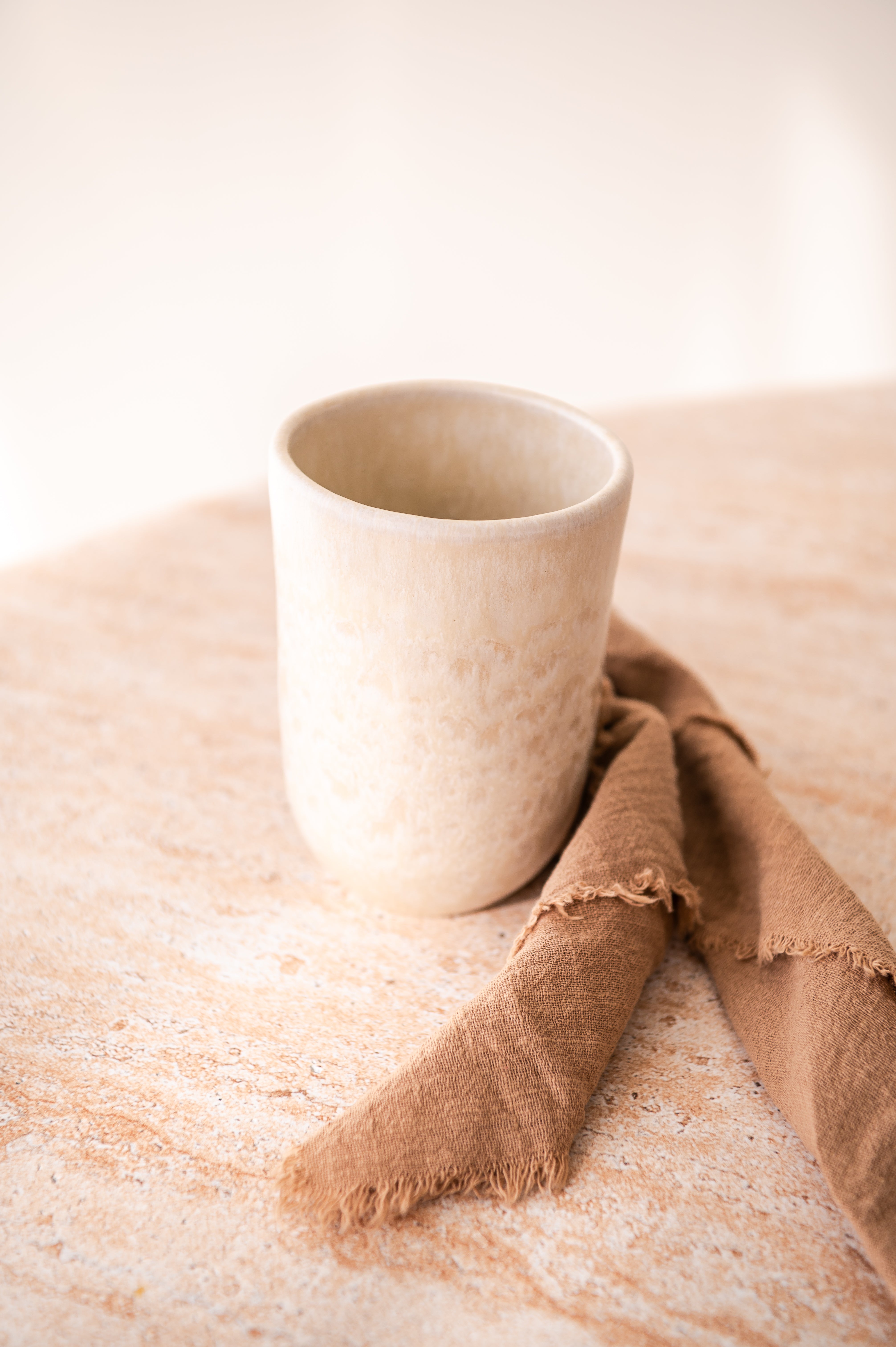 Amadora Becher Groß Beige