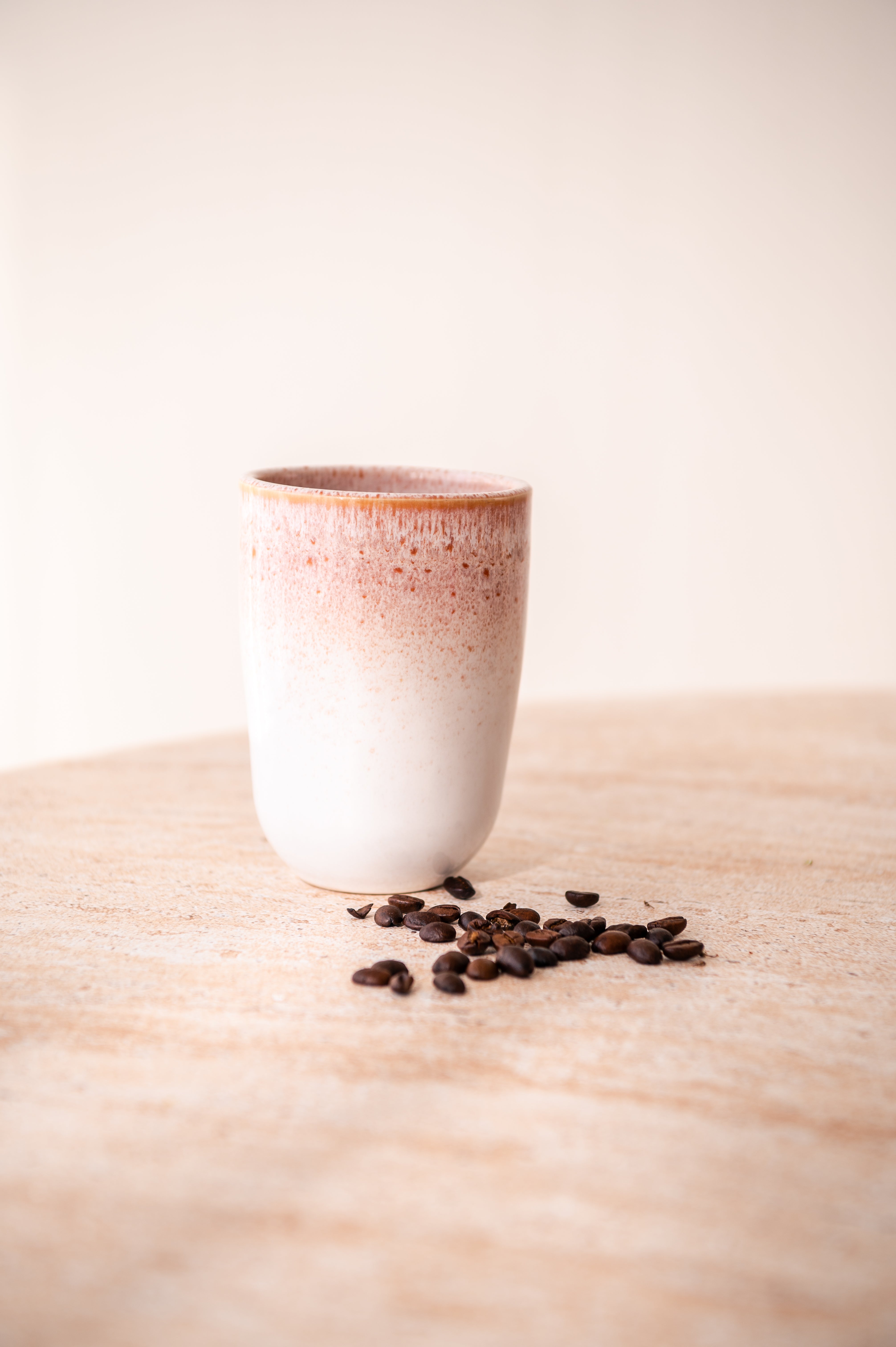 Amadora Becher Groß Weiß/Orange