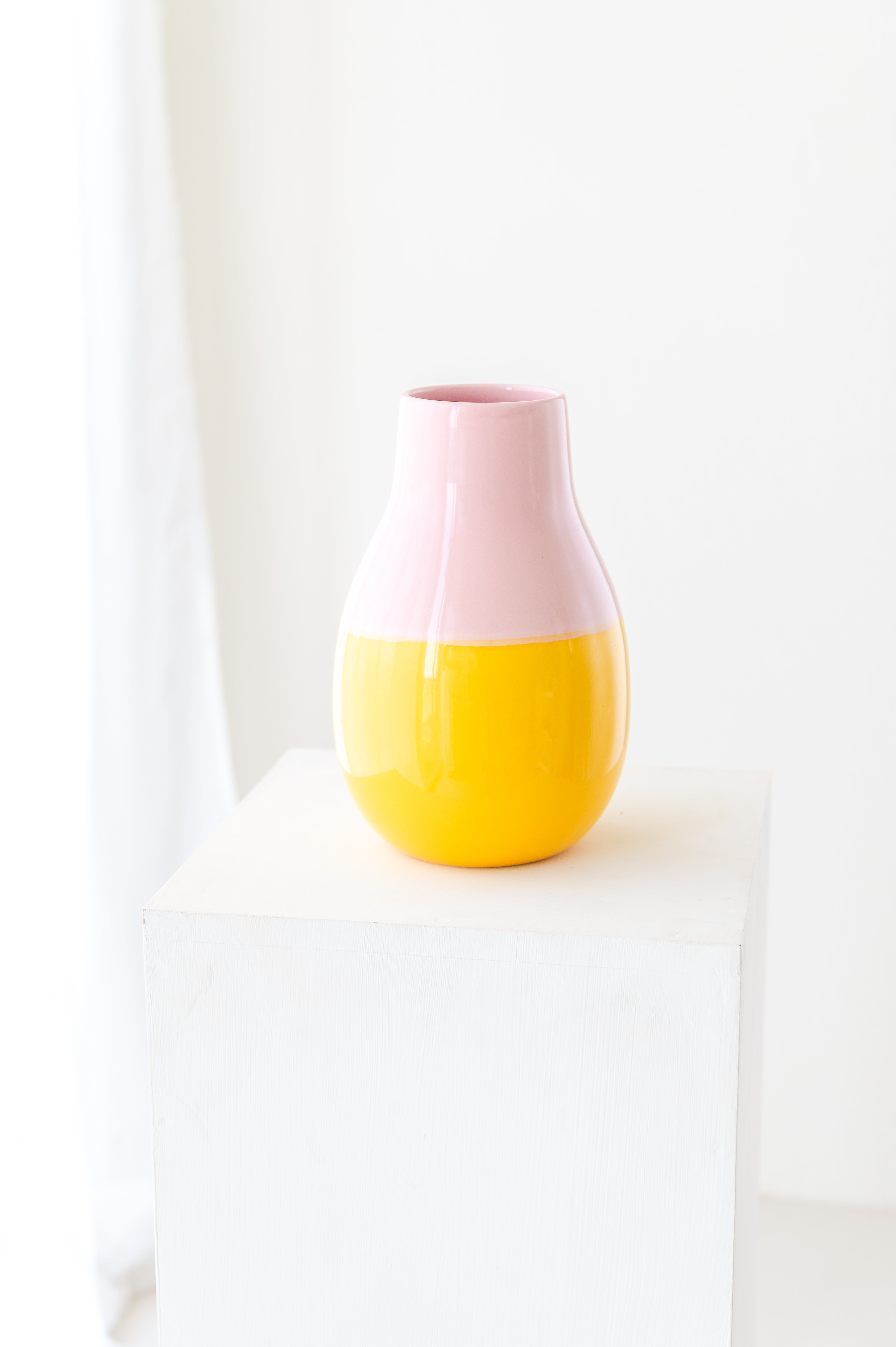 Vase Viseu Gelb/Rosa