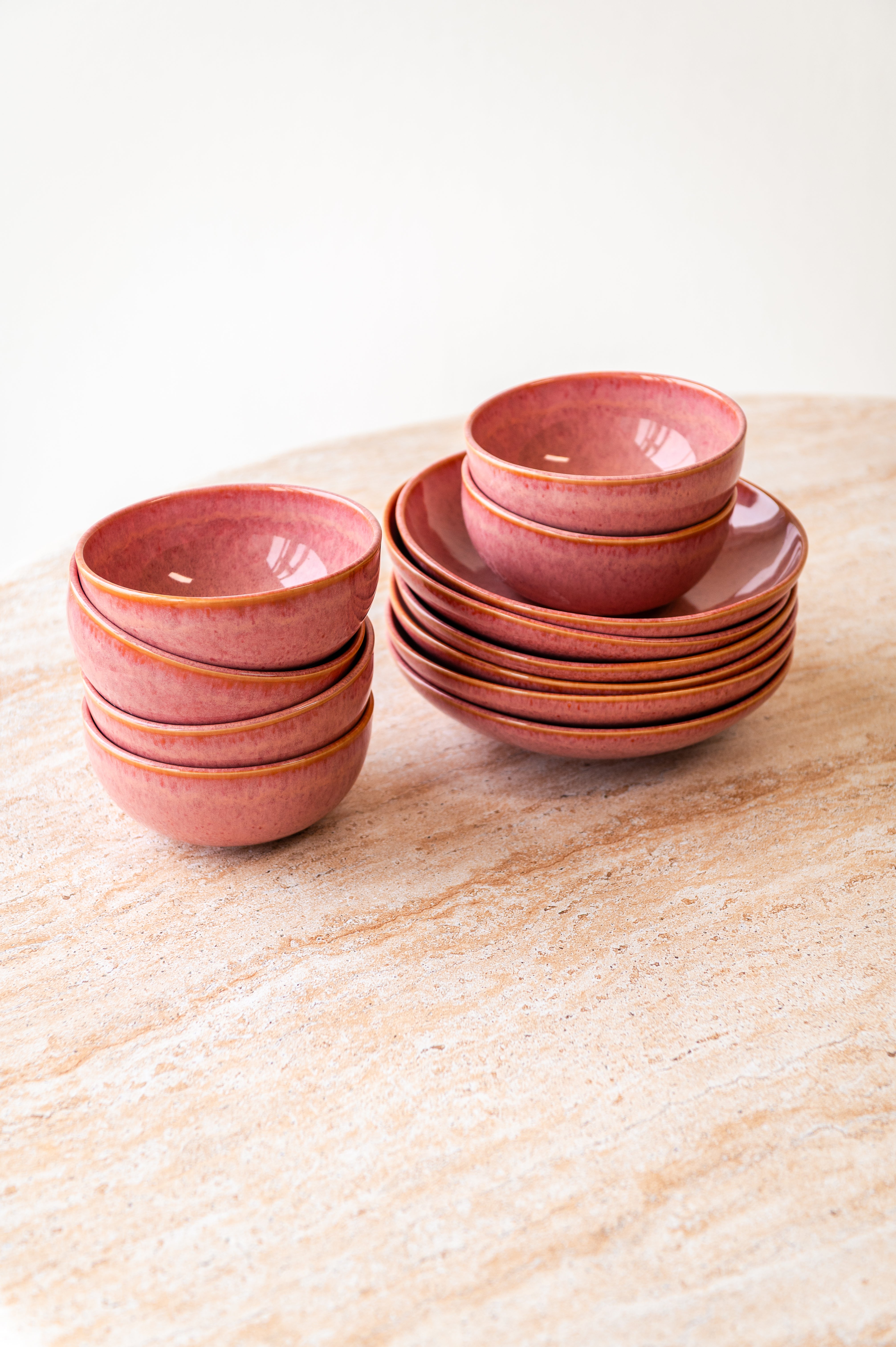 Amadora Geschirr-Set laranja 6 Personen