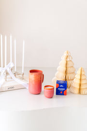 2er Geschenkset laranja Duftkerze + Karaffe