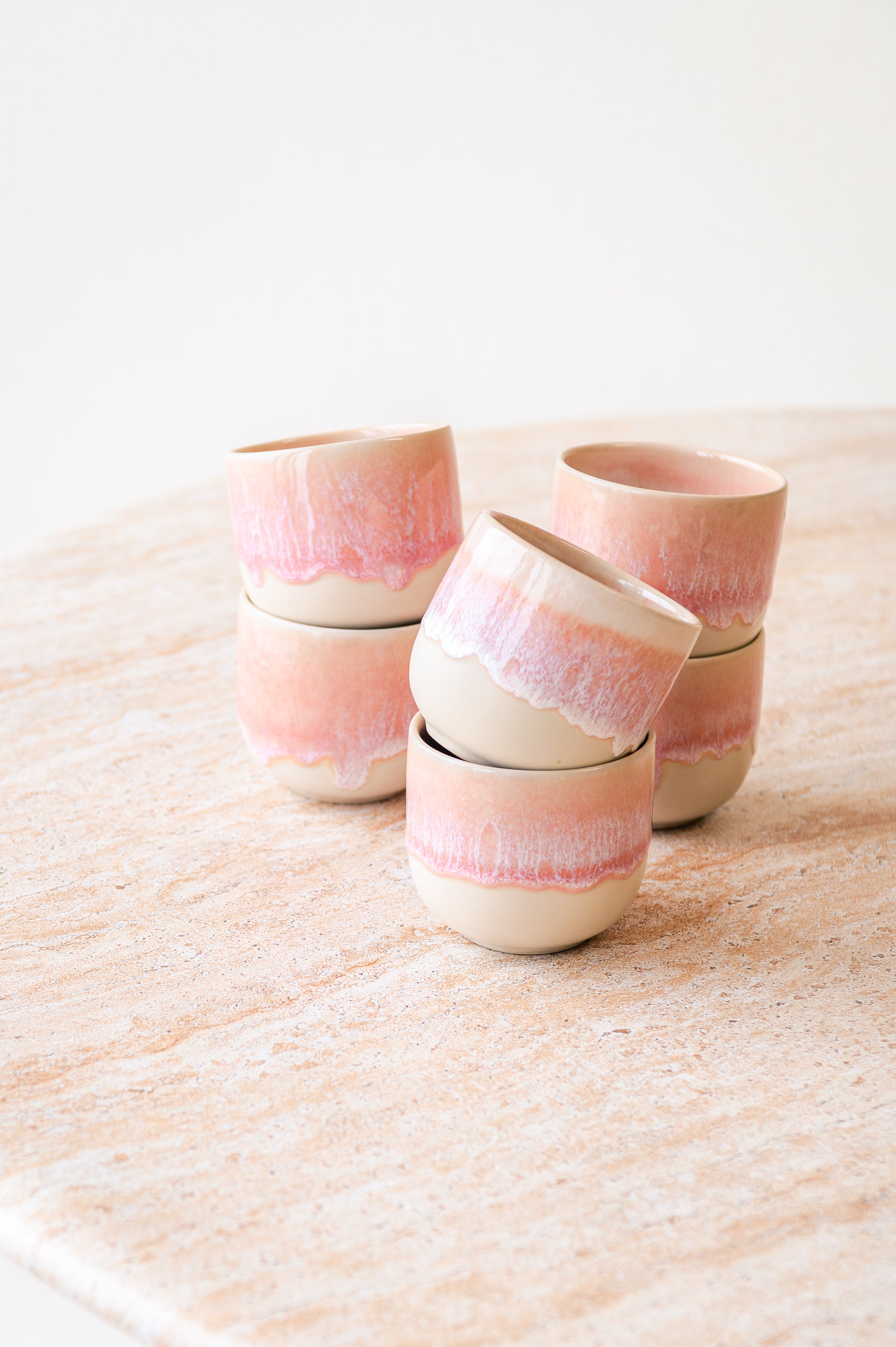 Coimbra Becher-Set rosa 6 Personen