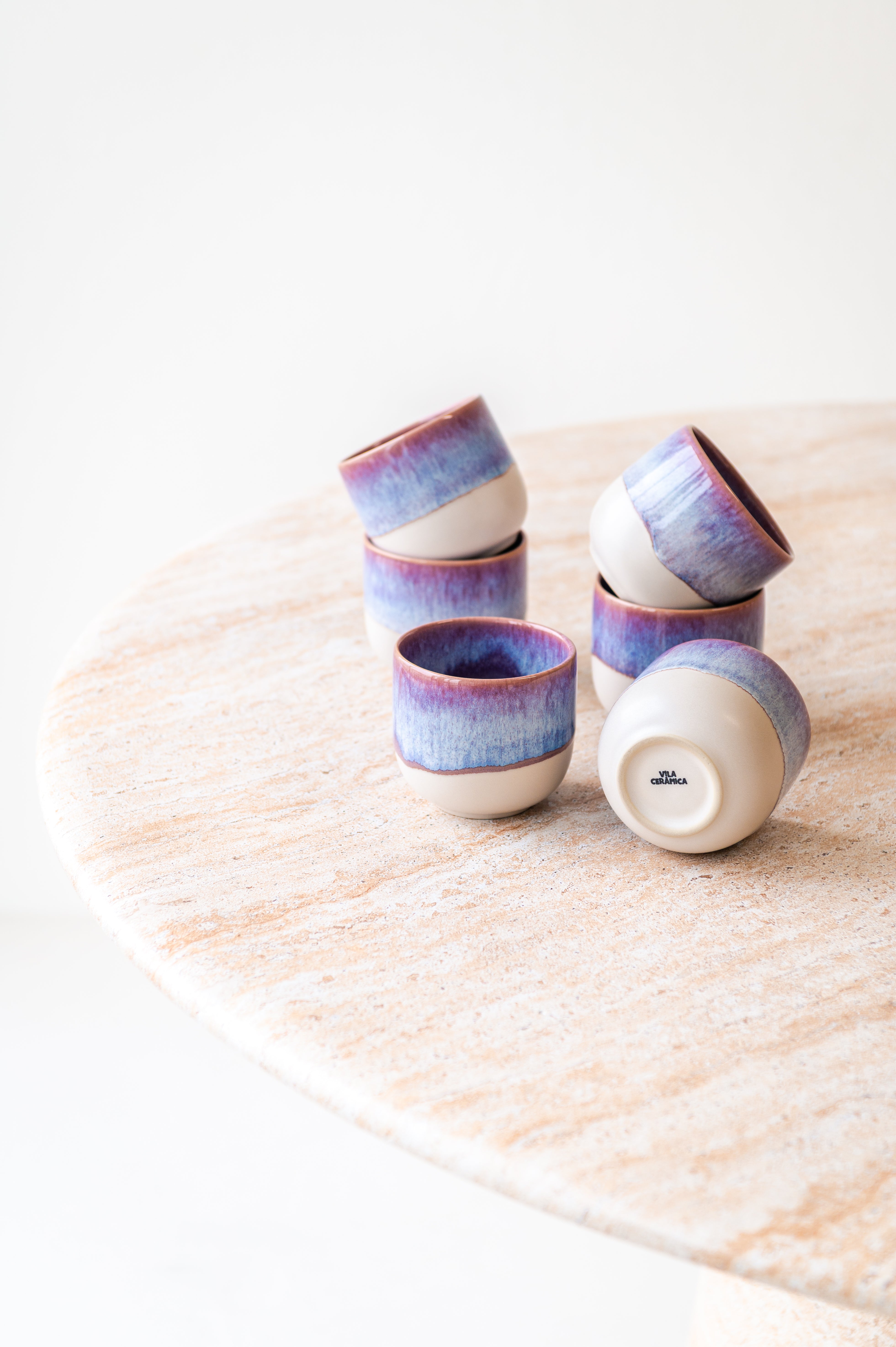 Coimbra Becher-Set lila 6 Personen