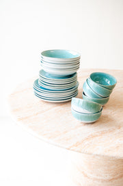 Amadora Geschirr-Set türkis 6 Personen
