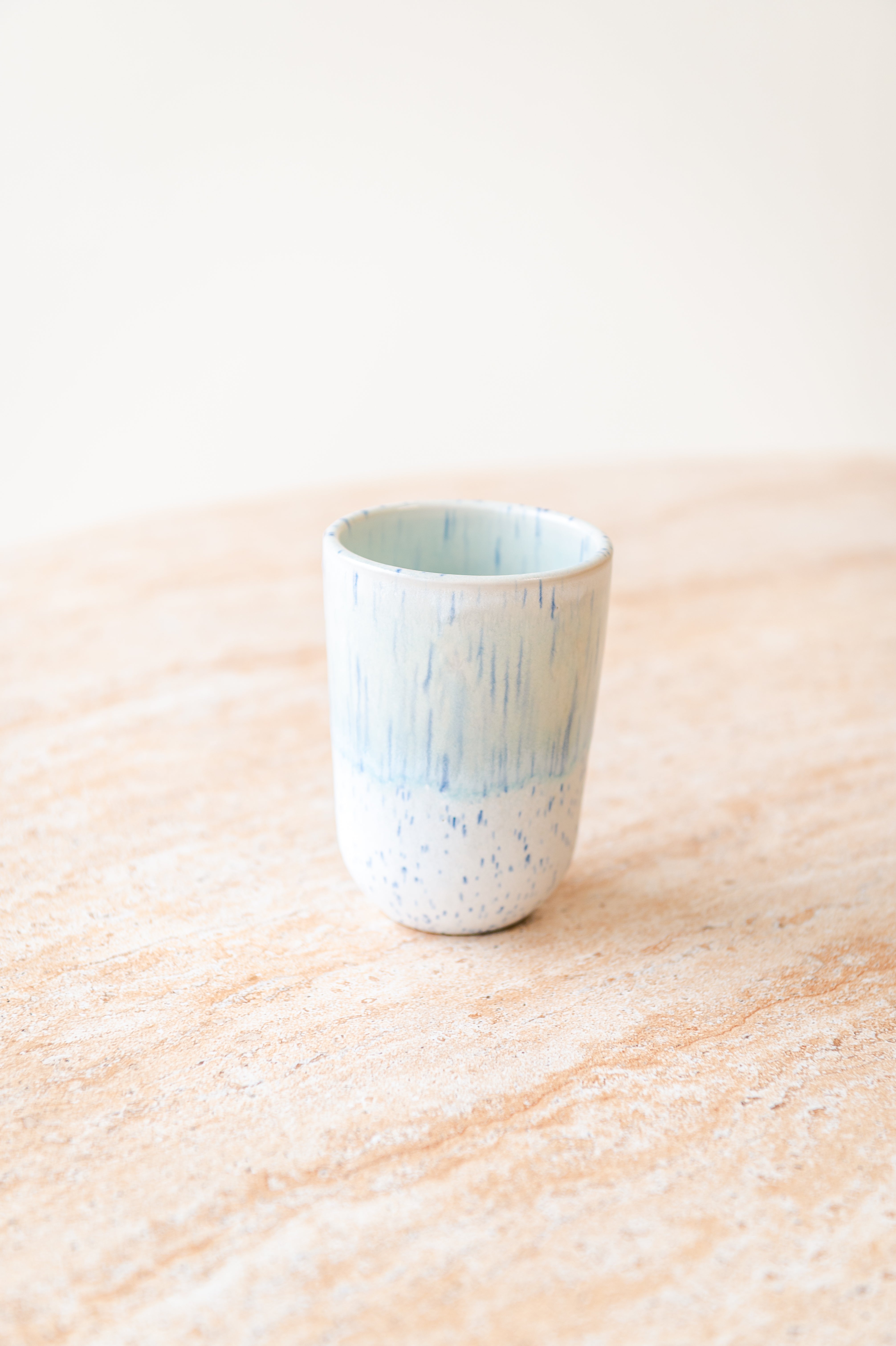 Geschenkset Müsli+Becher weiß/türkis