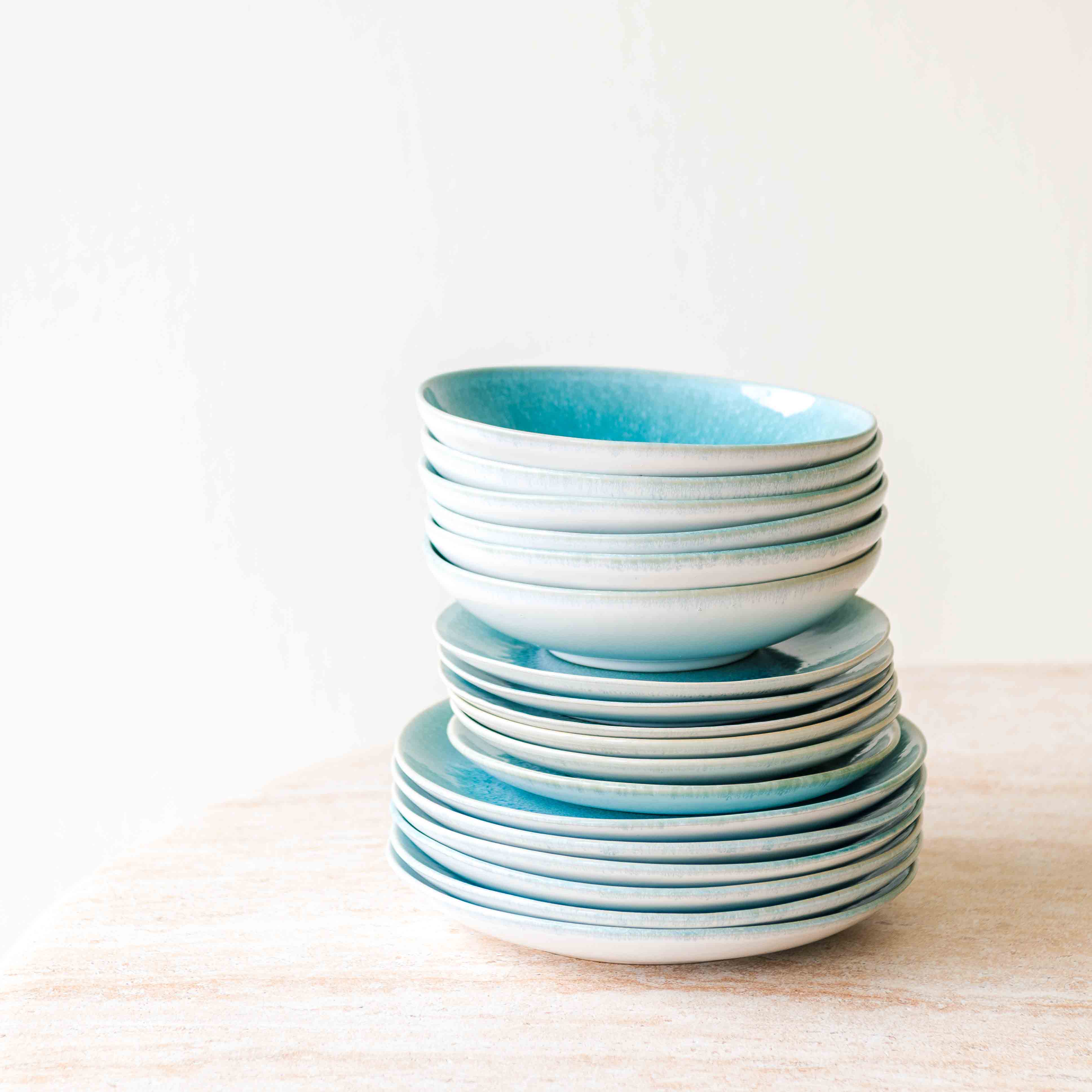 Amadora Geschirr-Set blau 6 Personen